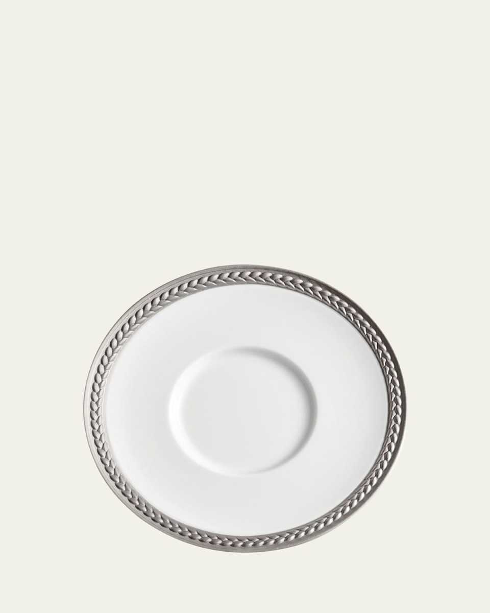 Soie Tressee Platinum Saucer